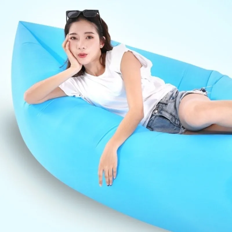 

Outdoor Pocket Portable Air Lazy Bed Inflatable Mat Lunch Sofa Inflatable Sleeping Bag Without Liner Home Camping Bed News