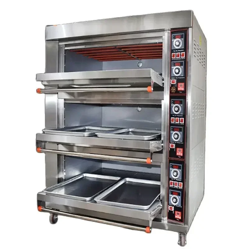 

Oven Commercial Large Capacity Two Layer Plates Bread Cake Moon Double Baking