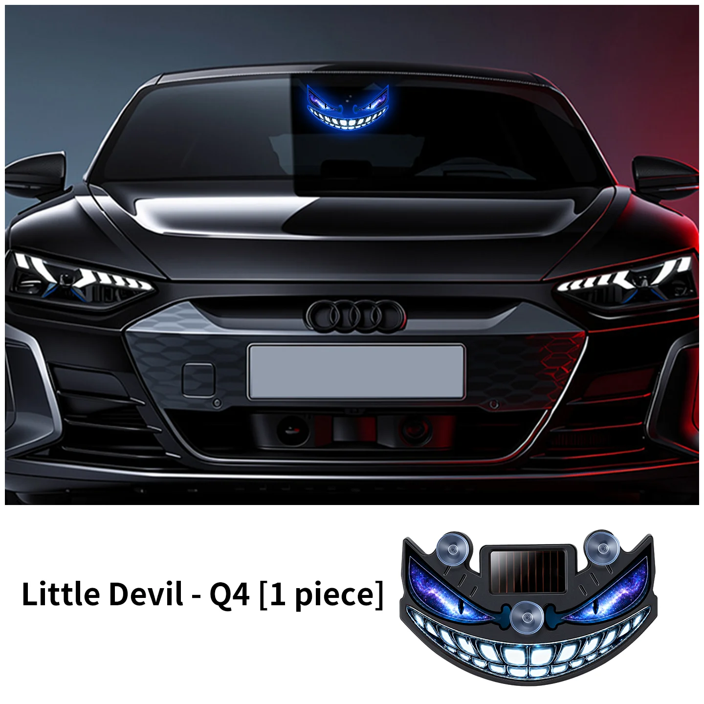 Neue beliebte Devil's Eye Solar-Ladelampe mit dynamischem LED-Licht, mehrere Modi, Warn- und Dekorationslicht ohne Verkabelung