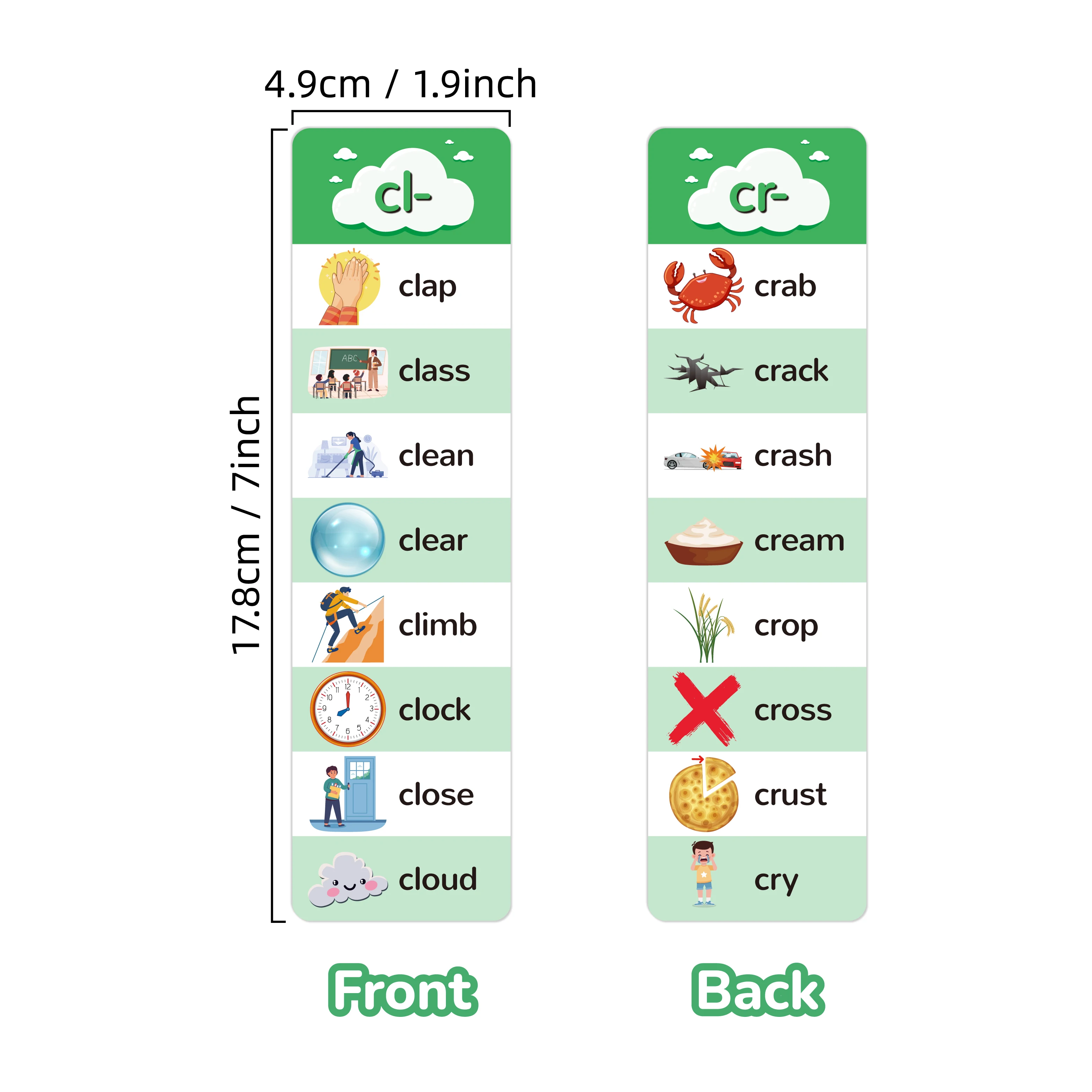 بطاقات فلاش يمزج الحروف، وتعلم الكلمات التفاعلية بأنماط مقطوعة وقواعد النطق للأطفال/المبتدئين #2