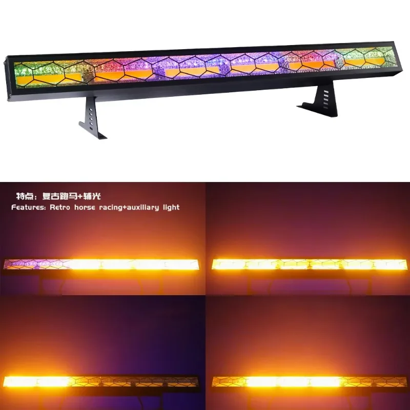 【Popular】DJ Stage Wall Wash Bar Flood Light Strobe Effect 360W Cob Retro Matrix With Auxiliary LED Flash Bacrkdound For Party Sh