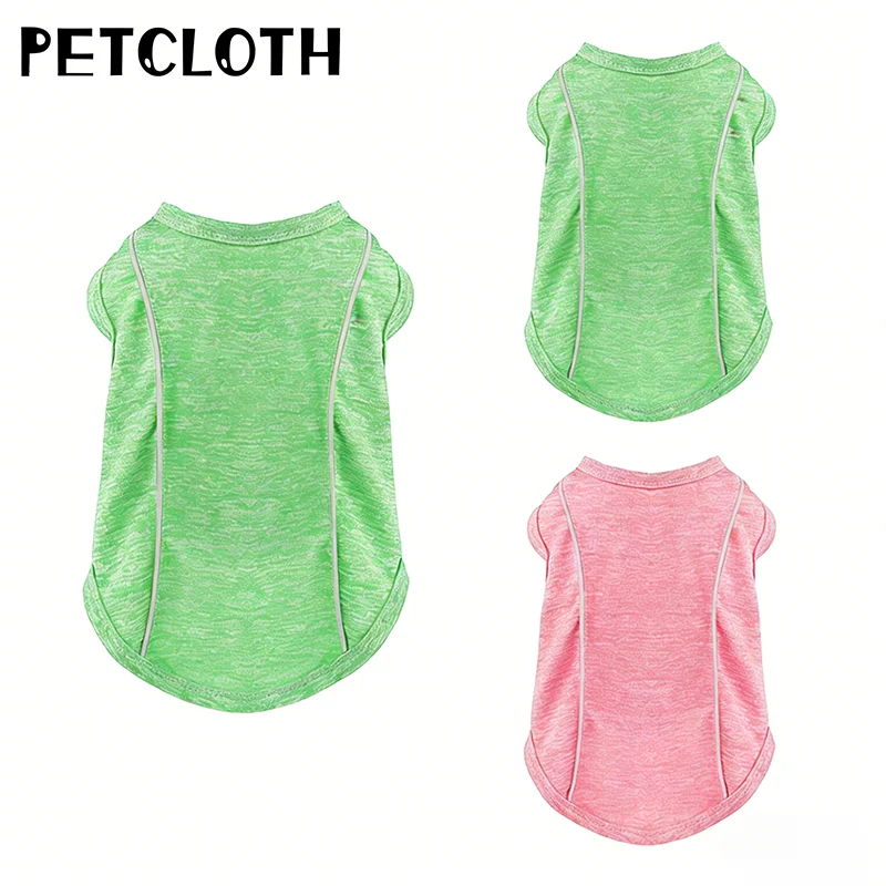 Sun Protection Dog Shirts with Reflective Strips, Quick Dry, Soft Stretchy Fabric, Available in Sizes for Small to Large Dogs!