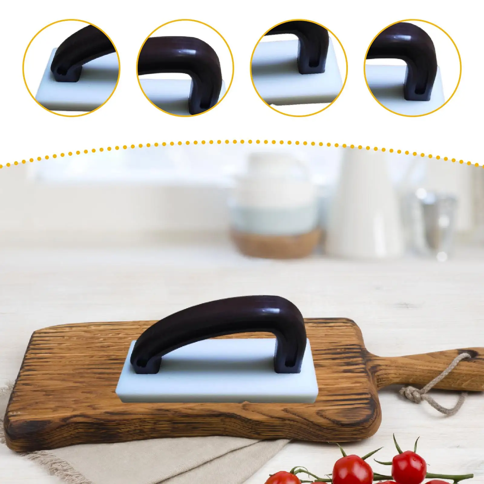 Kitchen Cutting Board Scraper PE Stainless Steel Cleaner Tool for Efficient Board Restoration and Maintenance