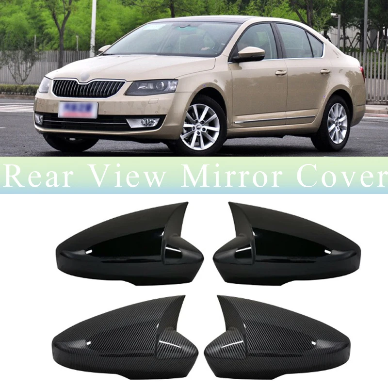 

For 2015-2017 Skoda Octavia Mk3 car Sticker Rearview Side Mirror Cover Wing Cap