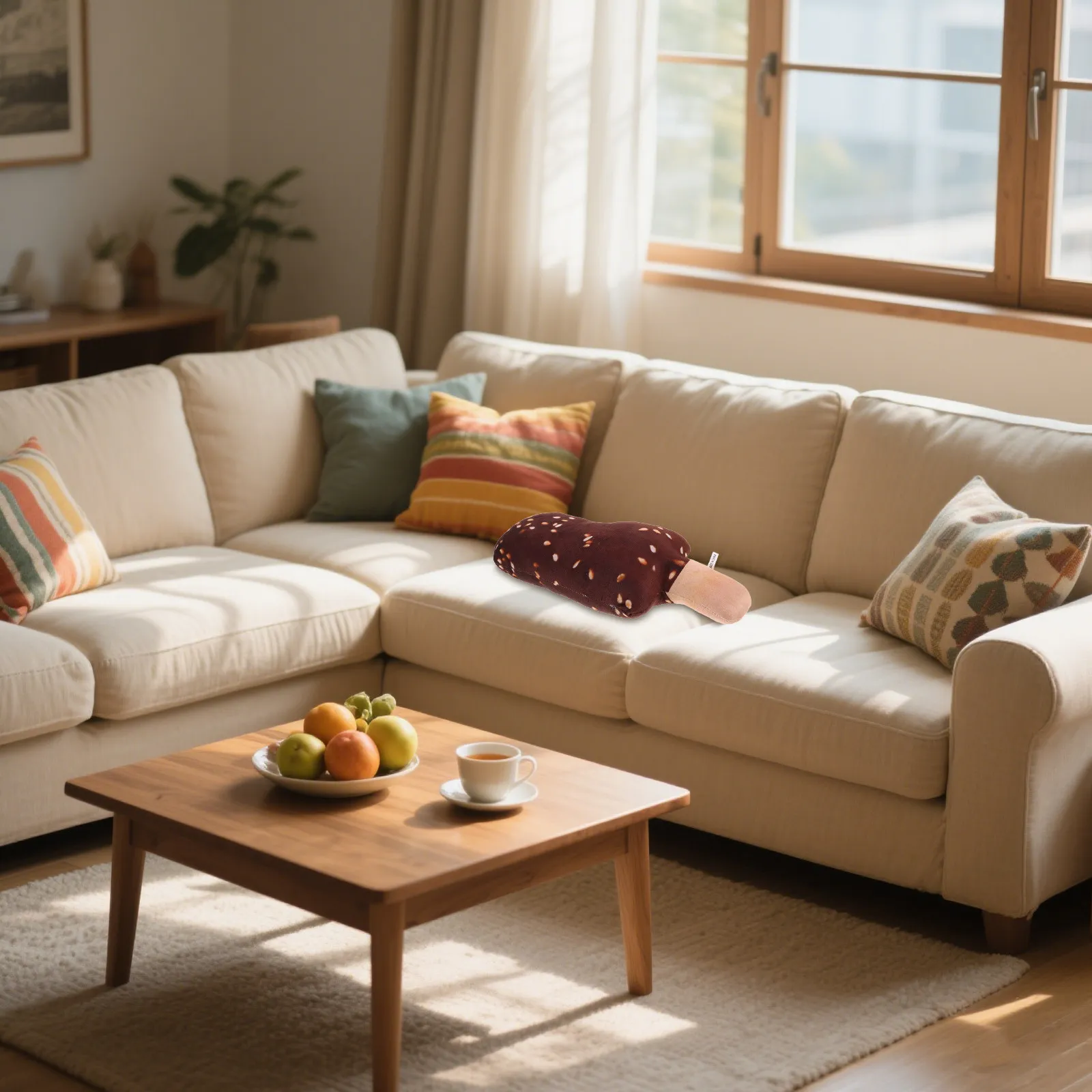 

Creative Ice Cream Shaped Pillow Soft Comfortable Cushion for Home Kids Room Party Decoration Funny Food Display Cushion