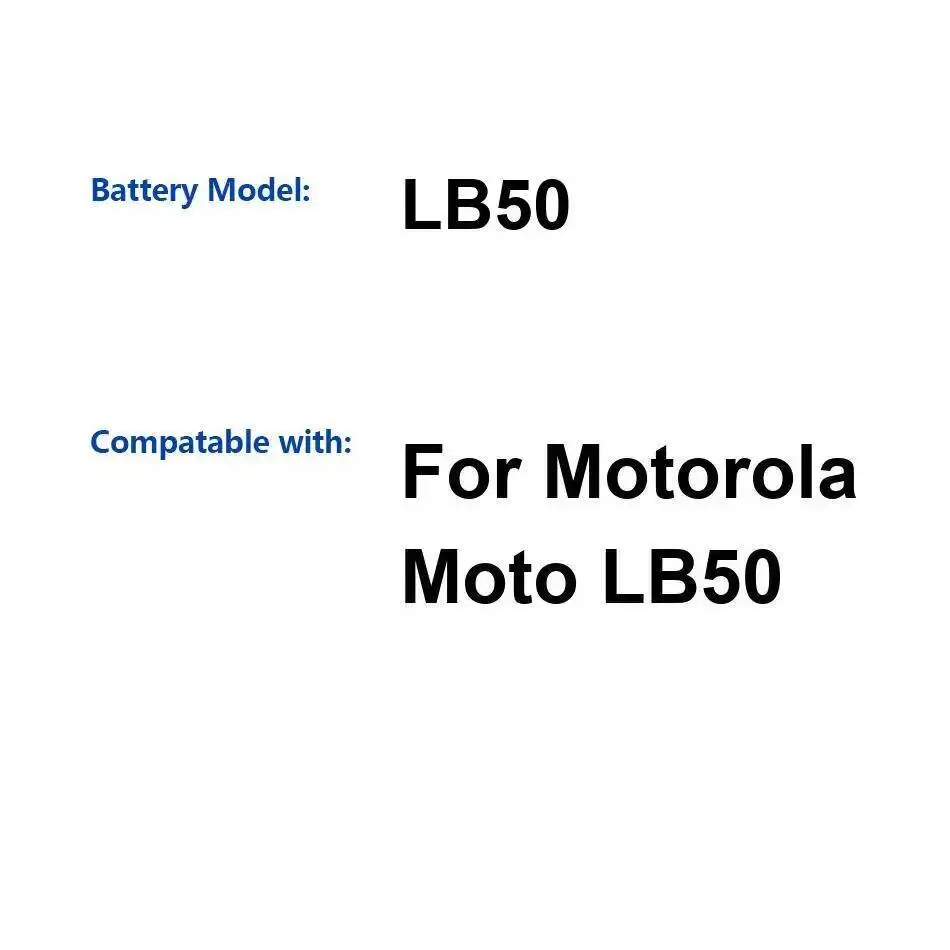 

4600Mah Good Low-Temperature Performance Mobile Phone Battery For Motorola Moto LB50