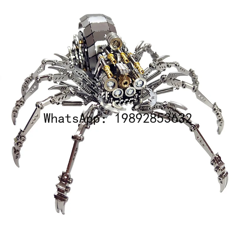 ZZ Steel Warcraft Spider King Plus Metal Assembling Model 3D Puzzle Mechanical Insect Handmade Creative Toy