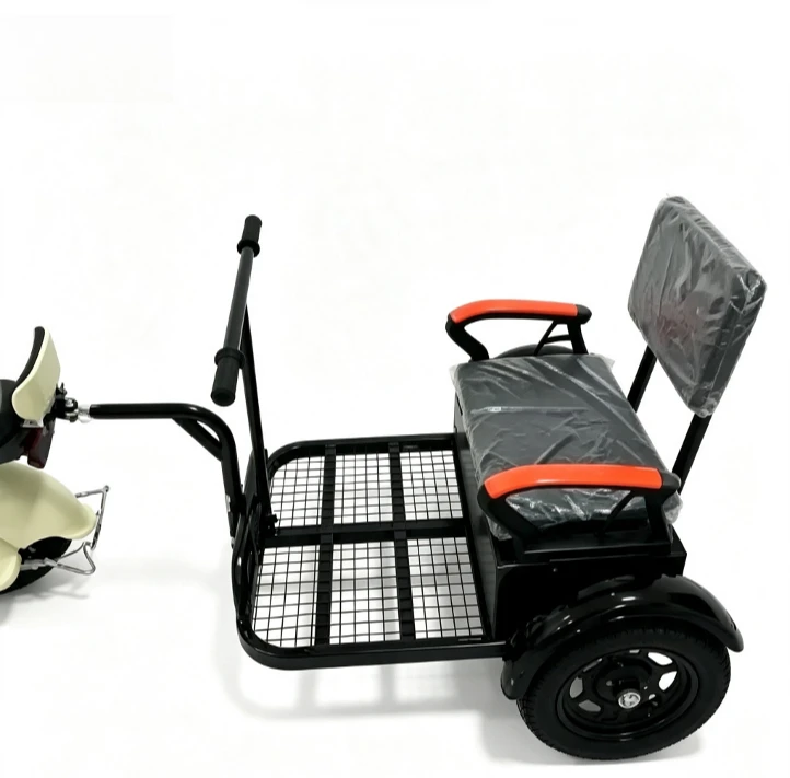Foldable Pet Bicycle Trailer Outdoor Small Dog Carrier With Safety Leash Universal Coupler For Electric Bike Motorcycle Rear