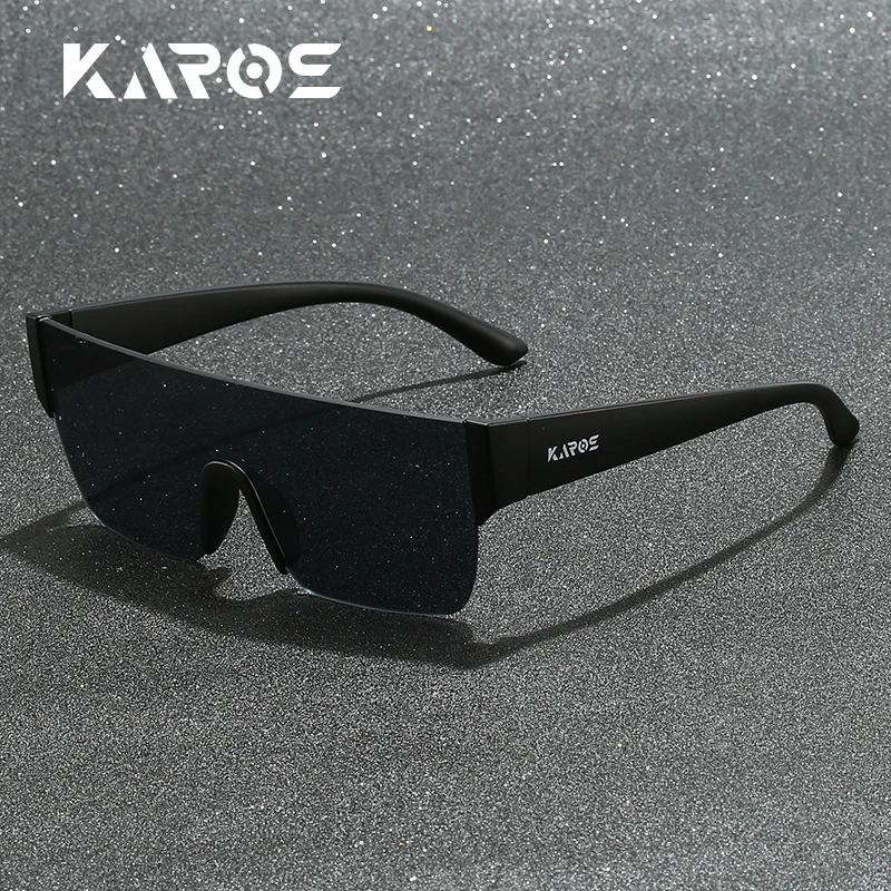 KAROS Women Oversized Square Sunglasses Men Vintage Big Frame Rectangle Sun Glasses Fashion Luxury Driving Eyewear YZ2018WB