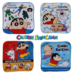 20x20cm kredka Shin-chan Cartoon dziecięcy ręcznik do twarzy Anime bawełniany domowy pochłaniający wodę szybkoschnący ręcznik kwadratowy dziecięcy miękki ręcznik