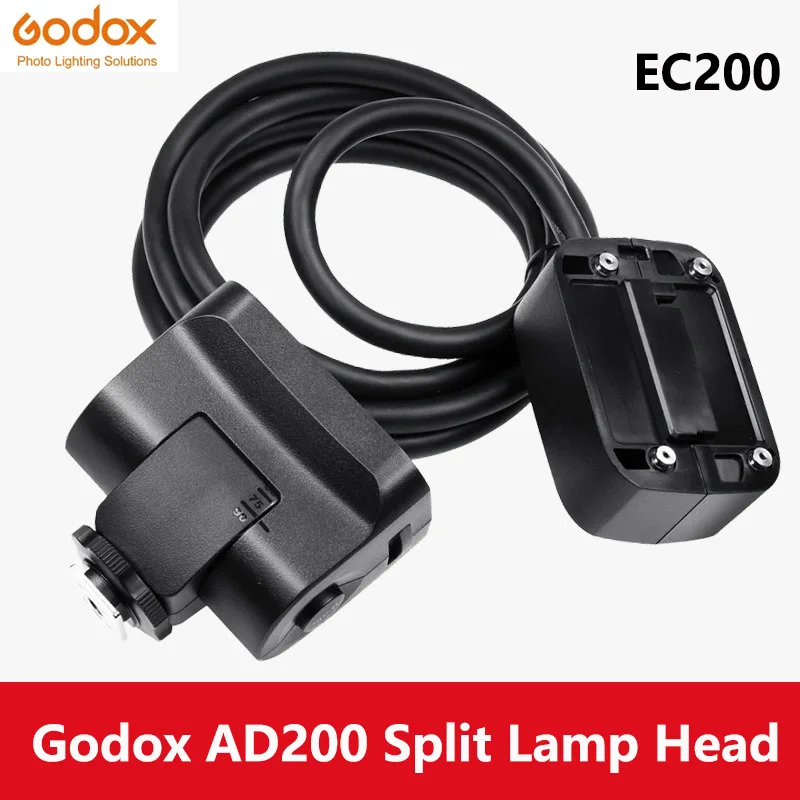 

GODOX EC200II второго поколения/Godox EC200 Off Головка лампы камеры Godox AD200pro Удлинительный кабель с разделенной головкой вспышки