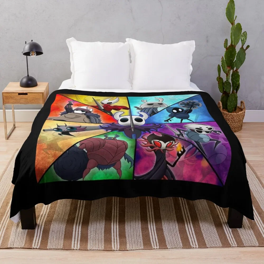 

Hollow Knight Throw Blanket valentine gift ideas Bed linens Plaid on the sofa Comforter Blankets