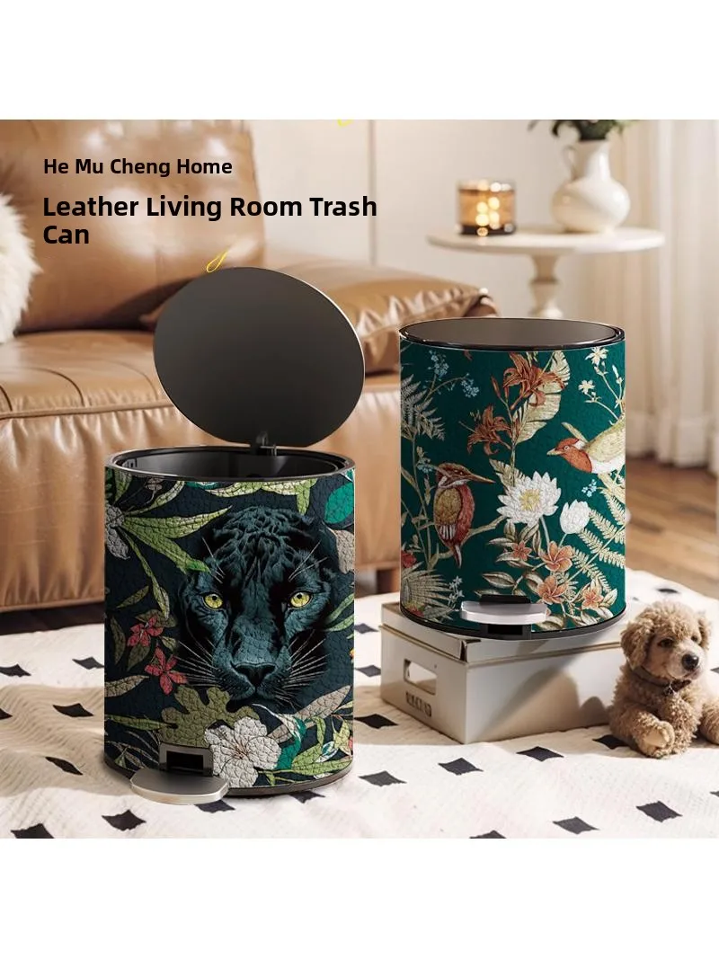 poubelle-en-cuir-et-acier-inoxydable-design-retro-de-luxe-nouvelle-collection-pour-salon-avec-couvercle-et-repose-pieds-pour-jeunes-et-moins-jeunes