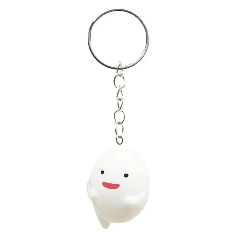 Anime The Boy And The Heron Warawara Lovely Key Chains White Pendant Warawara Gifts For Children And Friends Keychains Gift