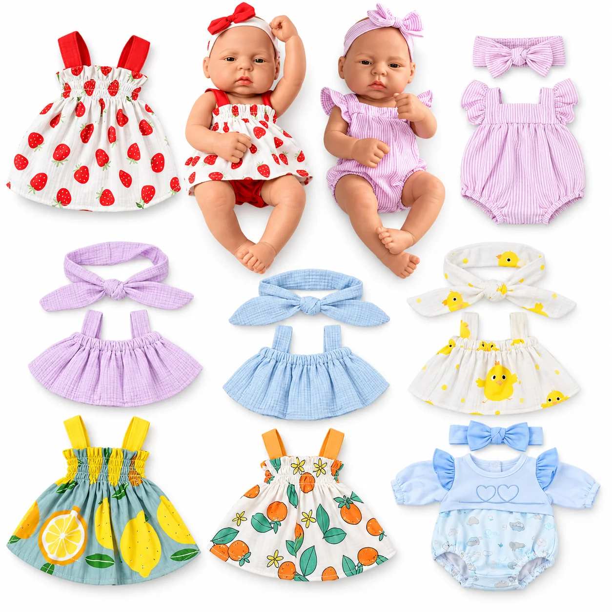Puppe Kleidung Kleid Overall Weste Für 40 cm Neue Baby Reborn Amerikanische Puppe Baby Mädchen DIY Kleidung Spielzeug für 16 zoll Puppen – Detail 1