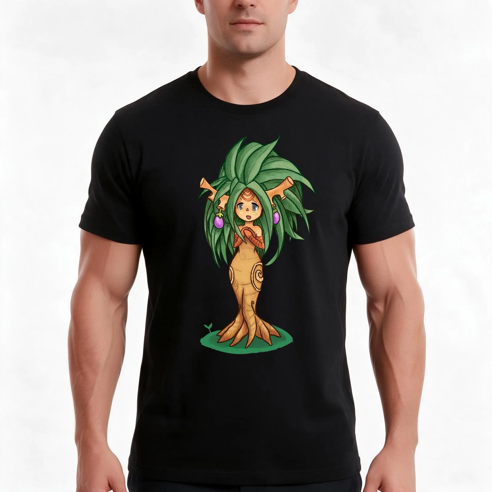 Dryad Secret of Mana - Seiken Densetsu T-Shirt, Summer Casual Cotton Tee, Oversized Streetwear Tops, Vintage Graphic Print