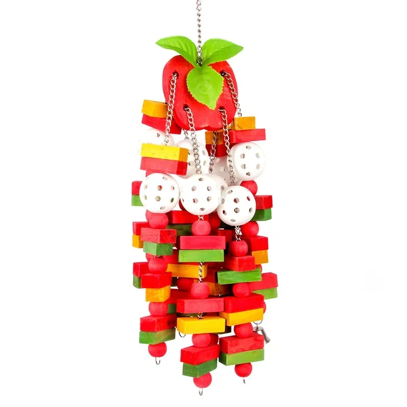 Large Medium Parrot Cage Chewing Toys, Bite Toys for African Grey Macaws Cockatoos