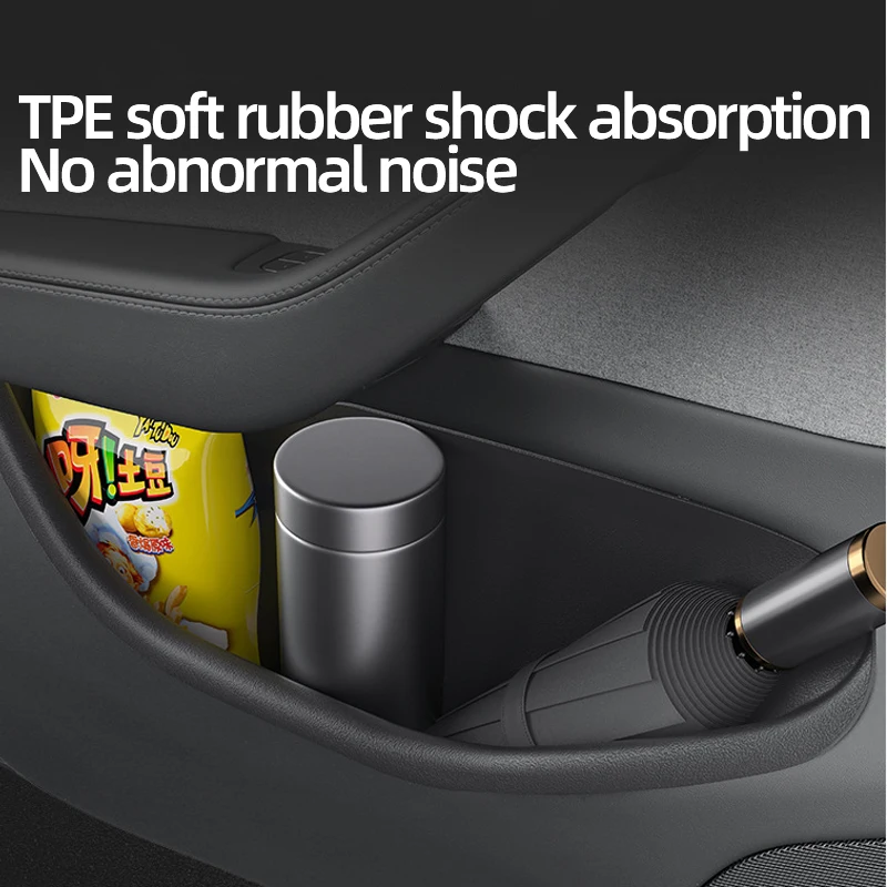 Wodoodporne pudełko do przechowywania w szczelinie drzwiowej z TPE, wewnętrzne pudełko do przechowywania na krawędzi drzwi do modelu TSL 2025, modelu TSL Refreshed Model Y