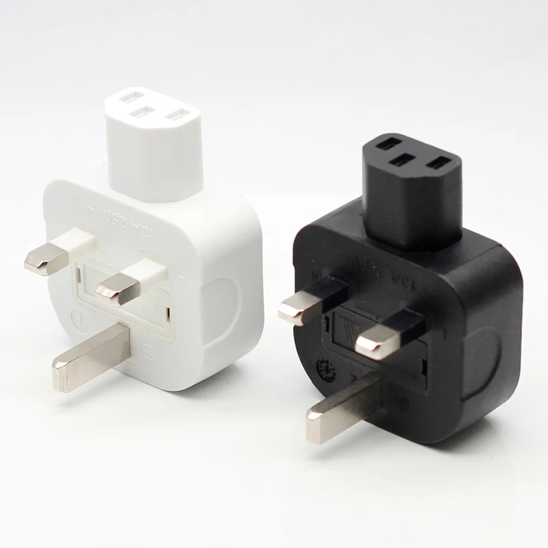 C13 To UK England Standard 3 Pin Male Plug Power Adapter Industrial Plug