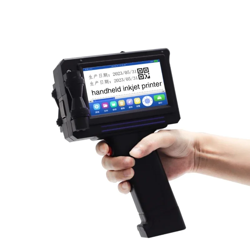 

Intelligent handheld inkjet , small printing production date coding machine, automatic digital inkjet gun QR code food