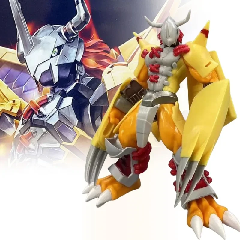 20cm War Greymon Figure Anime Digital Monster Statue Monster Greymon Figurine Sculpture Livingroom Decoration Desk Accessories