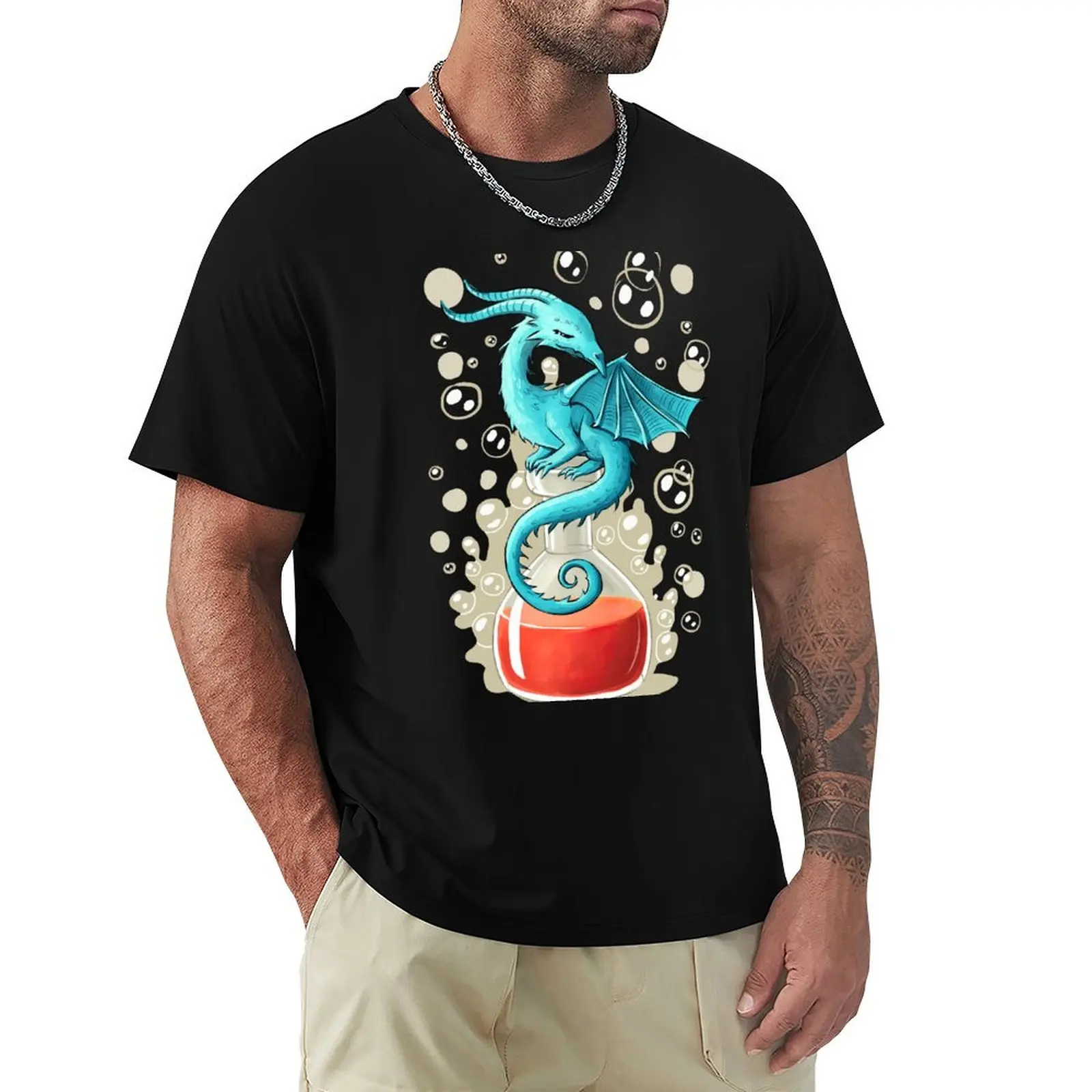 

Dragon Potion T-Shirt graphic t shirts luxury clothing labubu man t shirt plus size men clothing