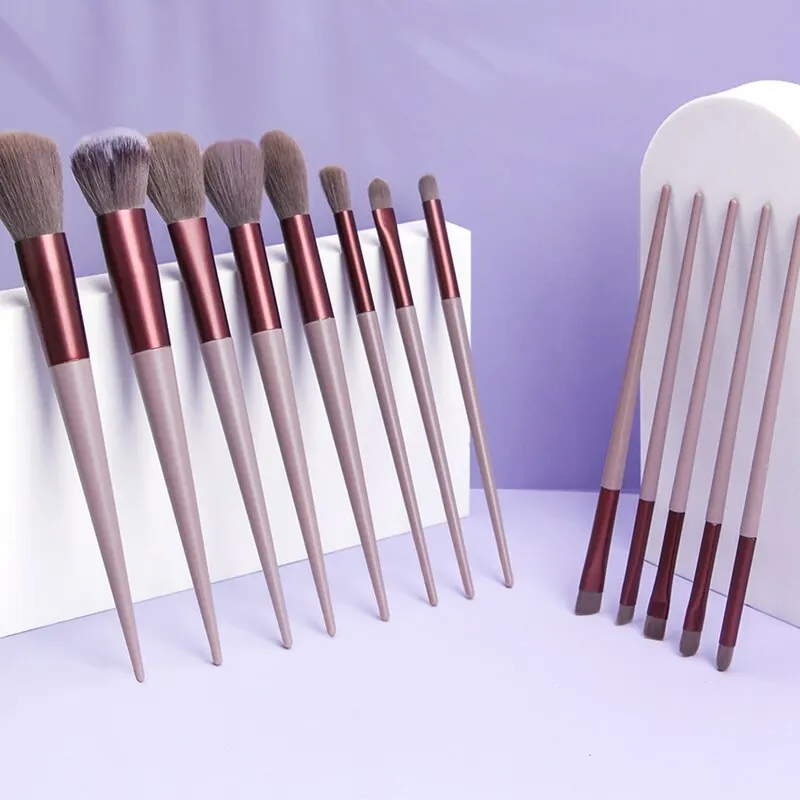 13 Pcs Makeup Brushes Set Eye Shadow Foundation Women Cosmetic Powder Blush Blending Beauty Make Up Tool For Beginner