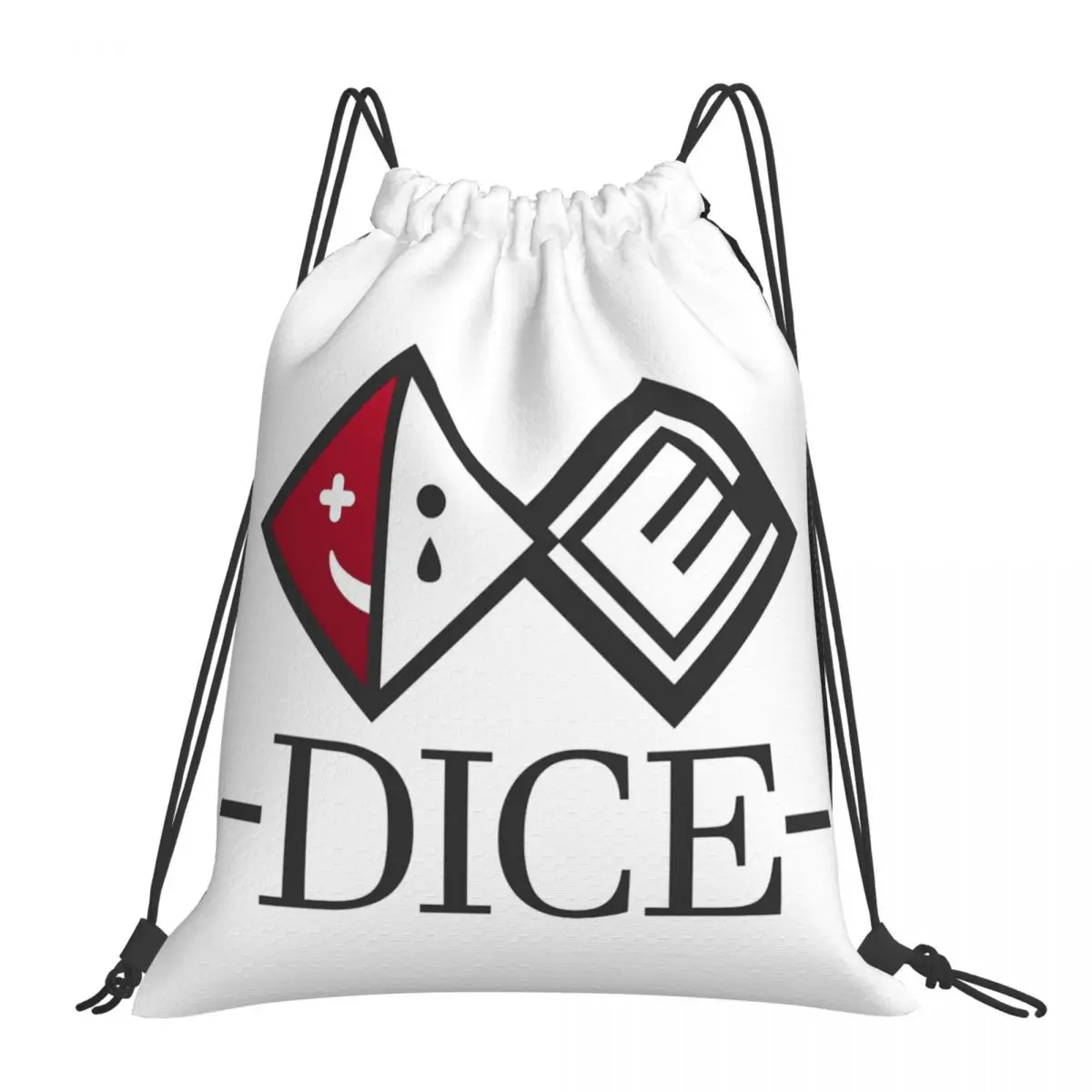 D.I.C.E. Logo Backpacks Fashion Portable Drawstring Bags Drawstring Bundle Pocket Sports Bag Book Bags For Travel Students