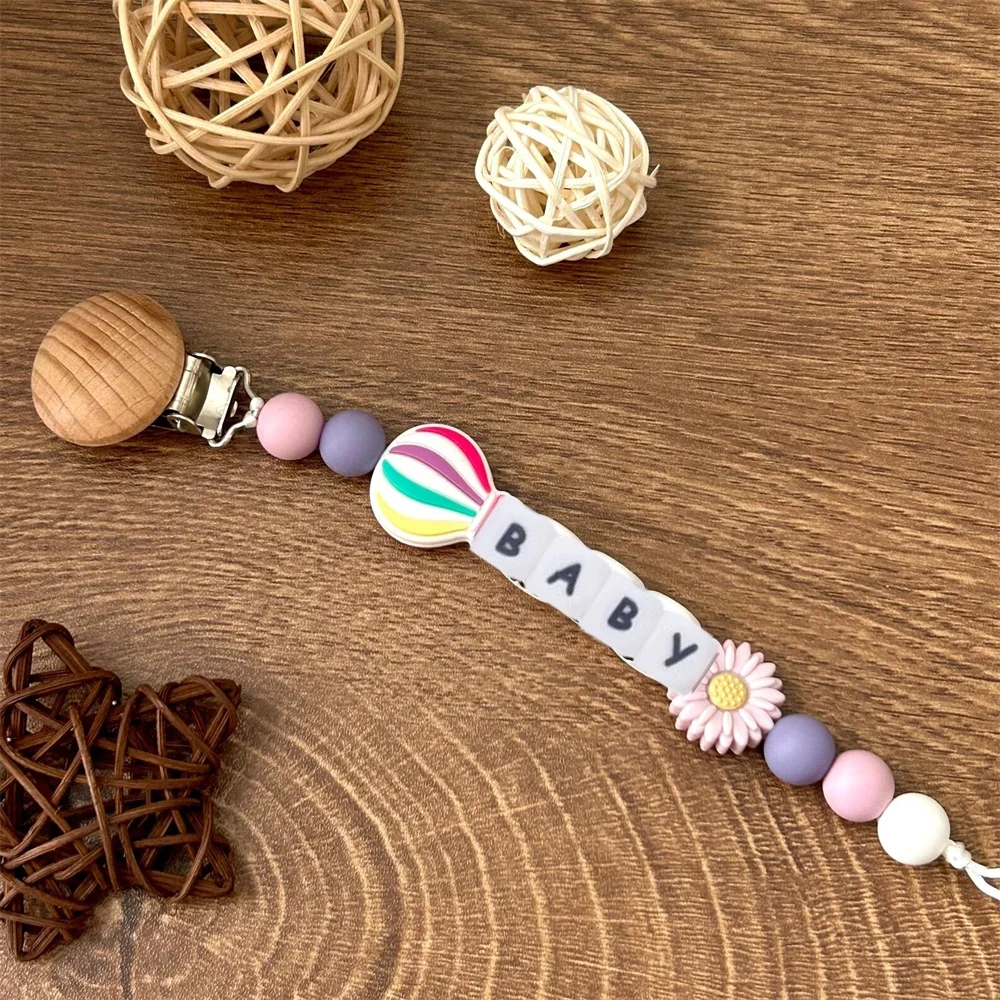 Baby Pacifier Clip Pacifier Chain for Baby Teething Soother Chew Toy Dummy Clips