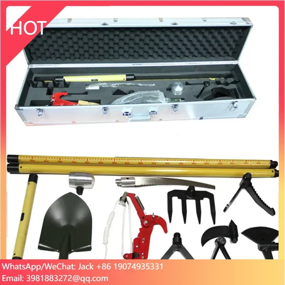 ODETOOLS BELTON Multifunction Fire Fighting Resure Long-handled Fire Hook Tool Sets Aluminum Fire Fighting Safety Emergency