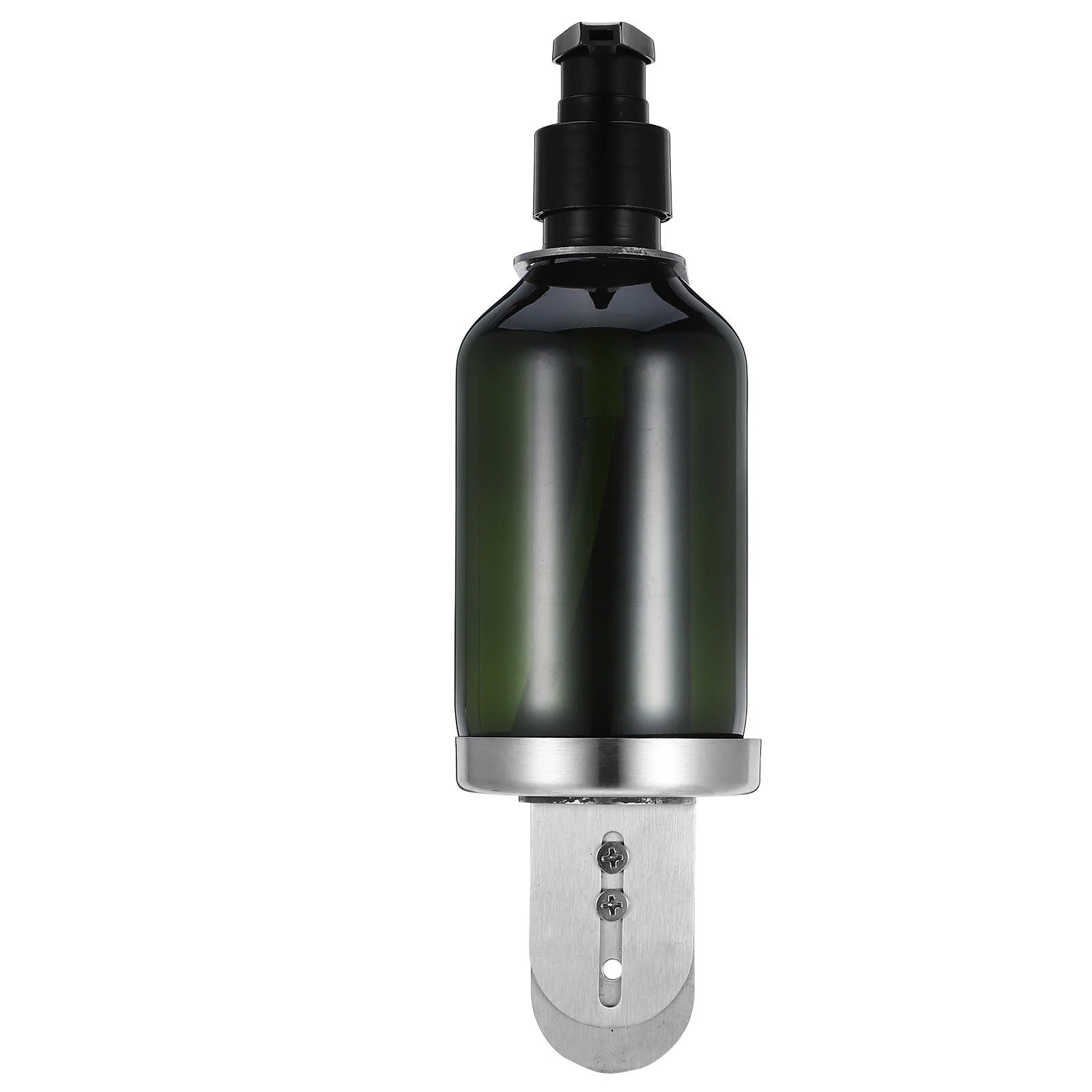 

1Set Stainless Steel Soap Dispenser Wall Mounted Bracket Plastic Bottle Large Capacity Kitchen Sink Soap Dispenser Holder