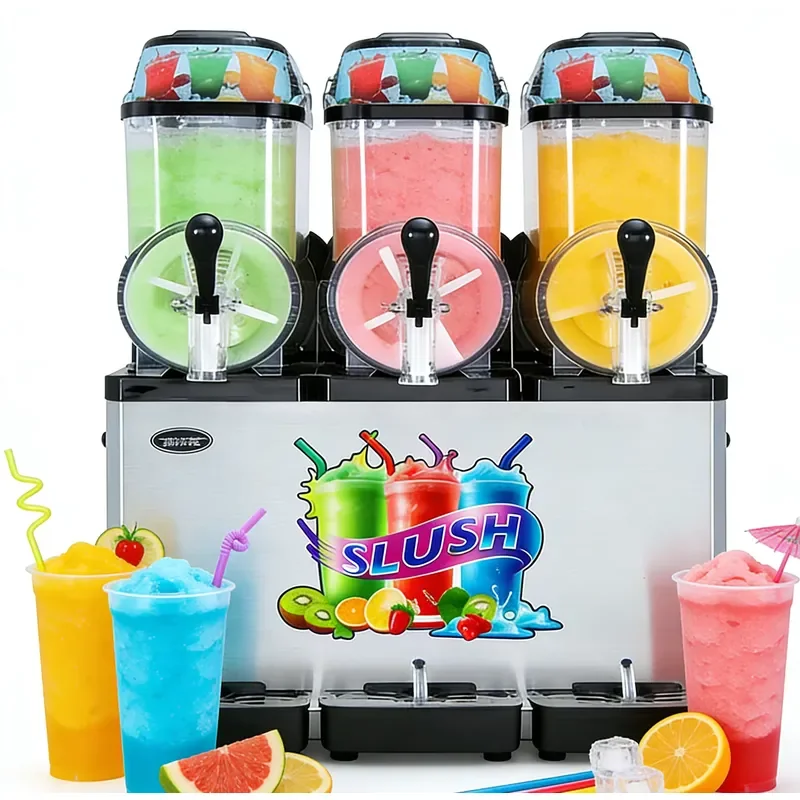 Commercial Stainless Steel Smooth Slush Machine / Frozen Drink Maker with 1 Tap 220V New at Competitive Price
