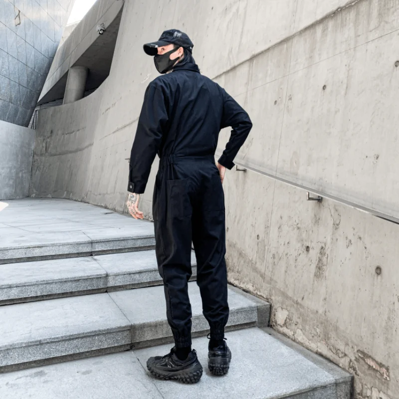S-6XL!!Fall 2022 new multi-pocket design hot hip hop loose cargo jumpsuit fashionable men\'s jumpsuit
