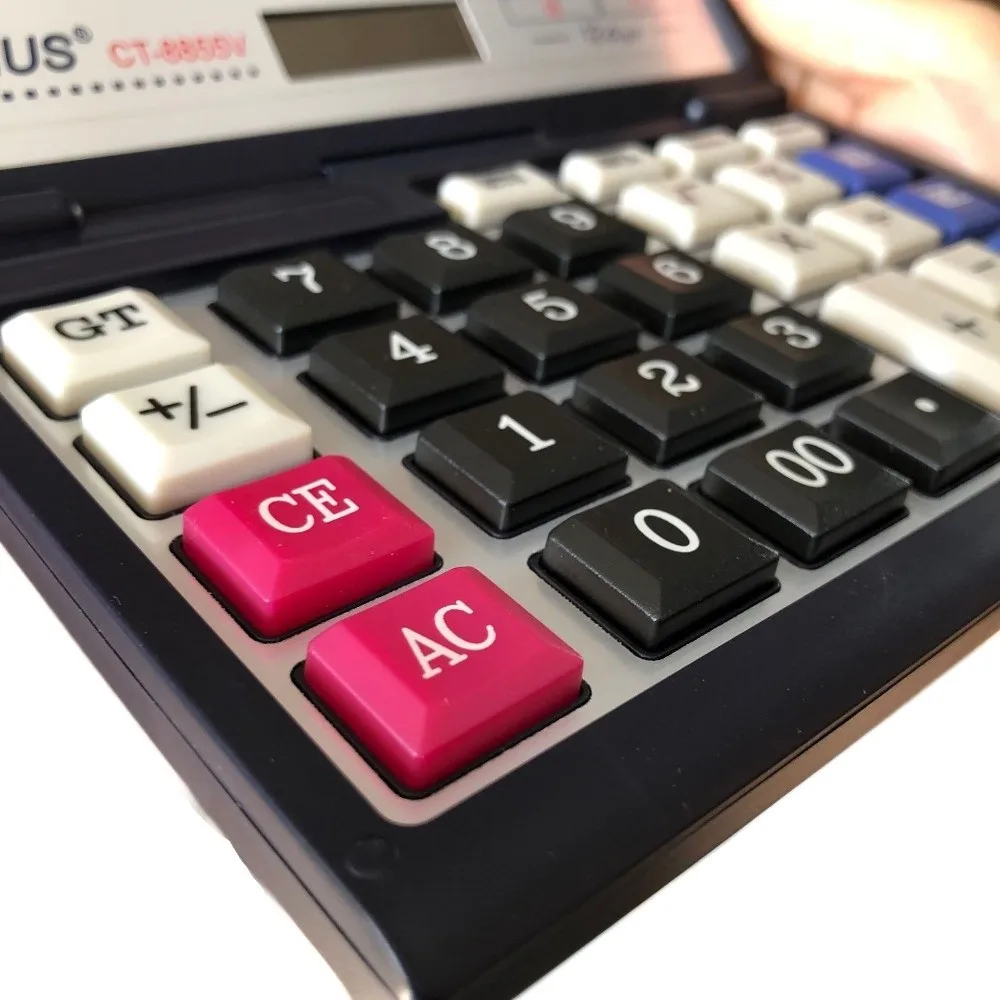 

Foldable Folding Flip Calculator Portable Multifunctional Solar Calculator Large Screen 12 Digits Financial Office Calculator