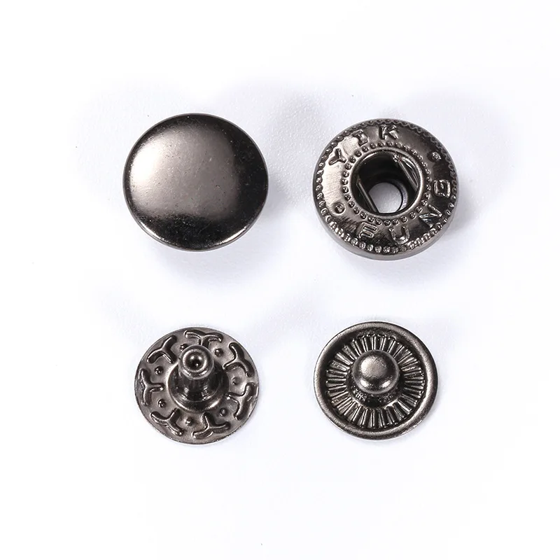 #655 #633 #831 #201 Metal No Sewing Snap Fastener Button Press Popper Stud Leather Bag Clothes Jacket Repair Rivet DIY