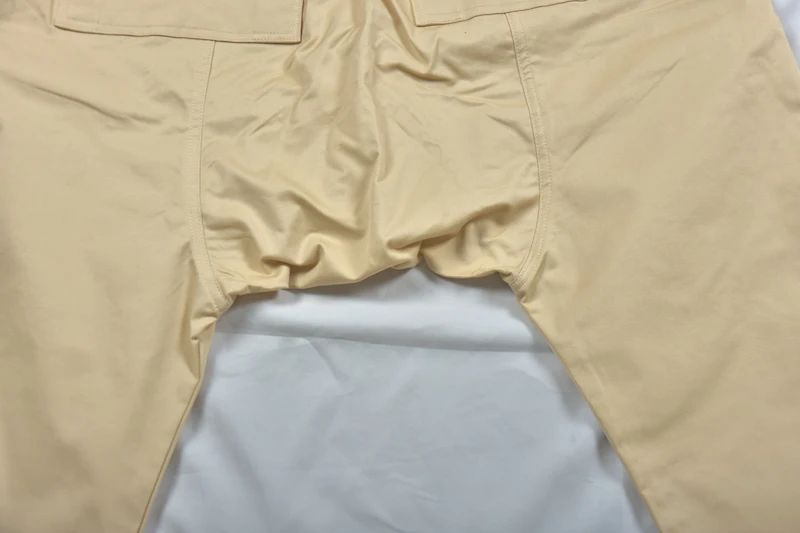 High Street RO Style Men's High Street Early Autumn Fashion Harlan Beige Straight Leg Pants Youth Casual Pants Stretch