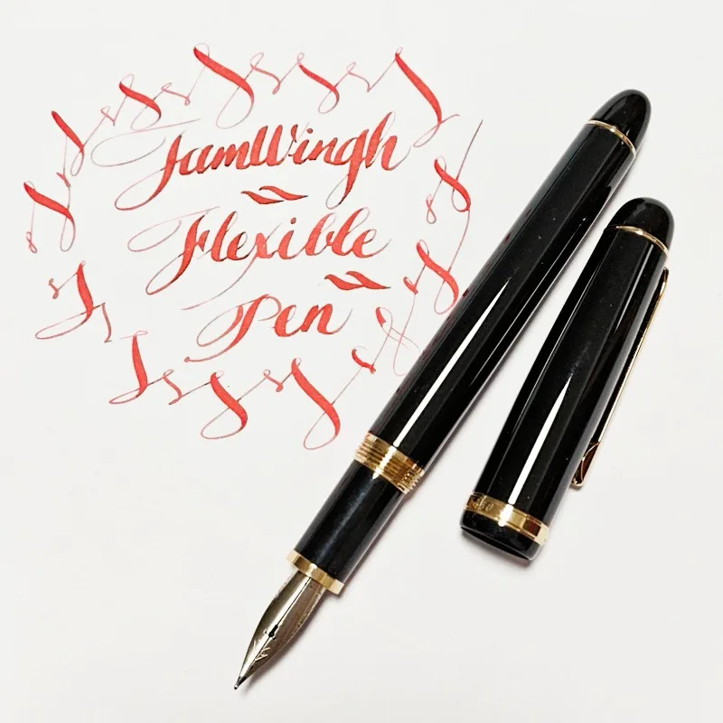 Super Flex Nib Tamwingh Fountain Pens Holiday Promotion Stationery Golden Tip 0.4-2.0 mm Ink Pen Elementary High School Gifts