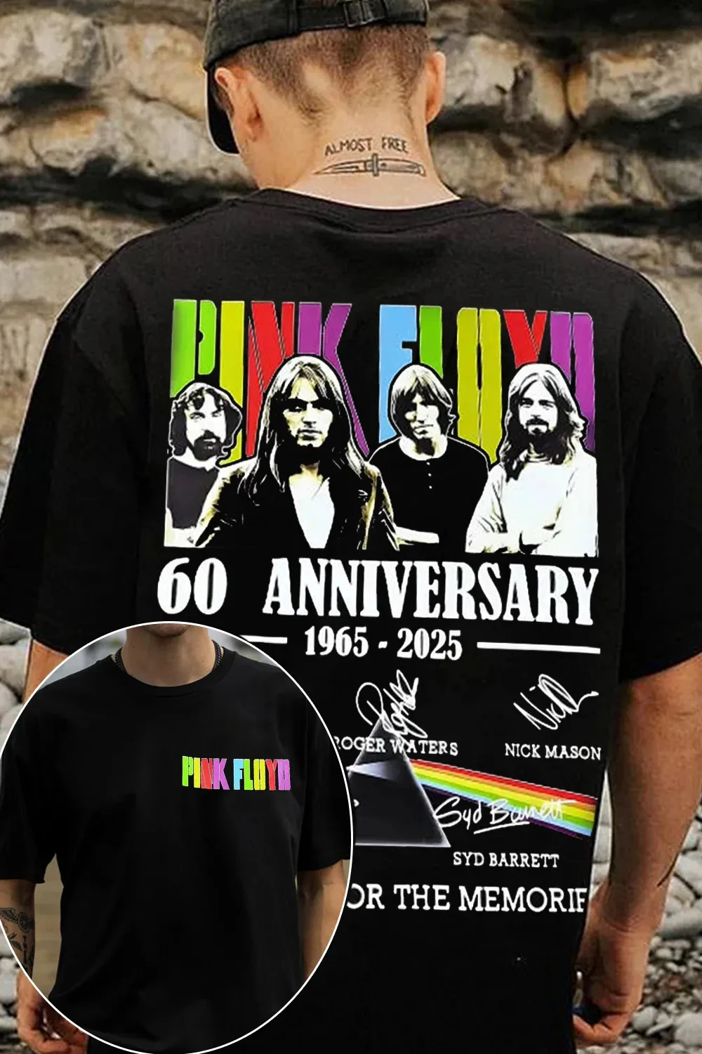 Kaus Katun Grafis Pink Floyd S - Men'S Fashion Pink Shirt ulasan dan harga
