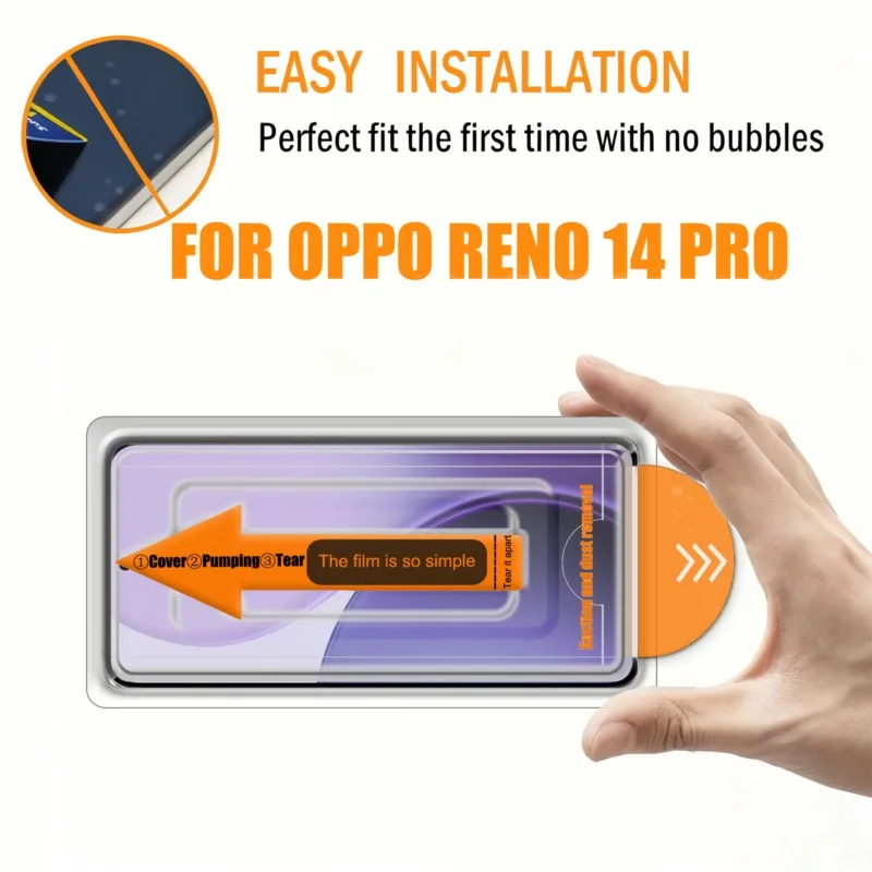 

For OPPO Reno14 Pro Glass For OPPO Reno14 Pro Glass Dustproof Chamber Screen Protector Protective Glass For OPPO Reno14 Pro