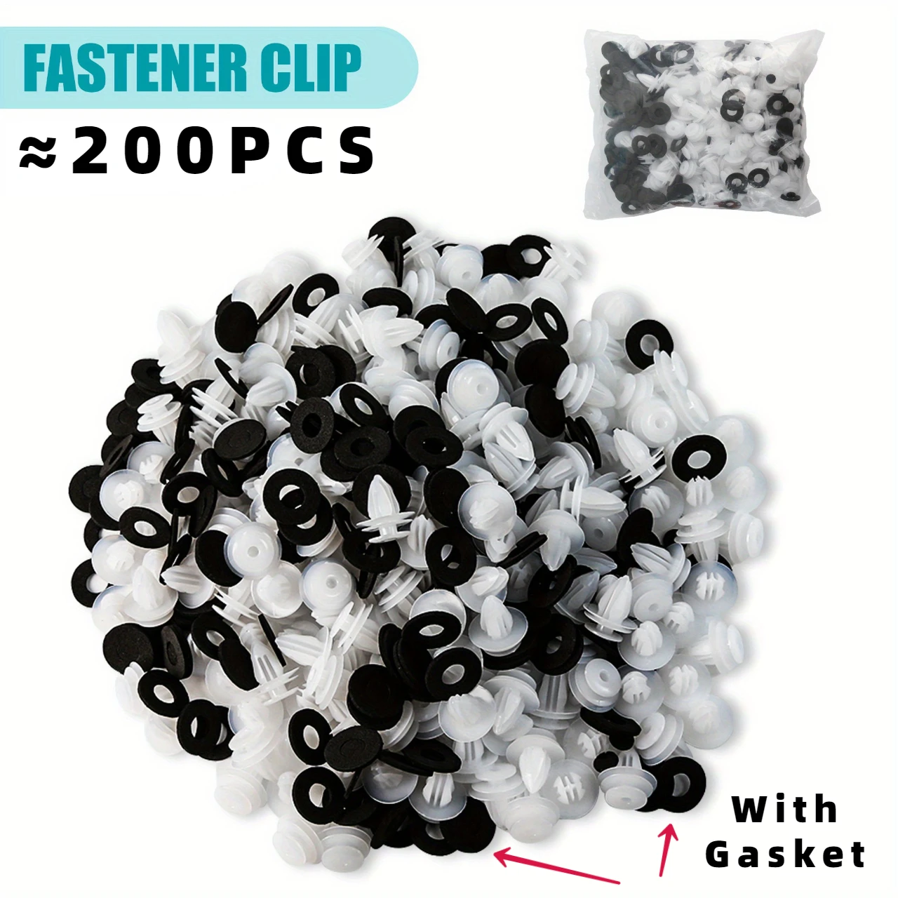 200PCS Auto Vehicle Fastener clip paraurti fermo rivetto pannello porta parafango Liner universale Fit All Car