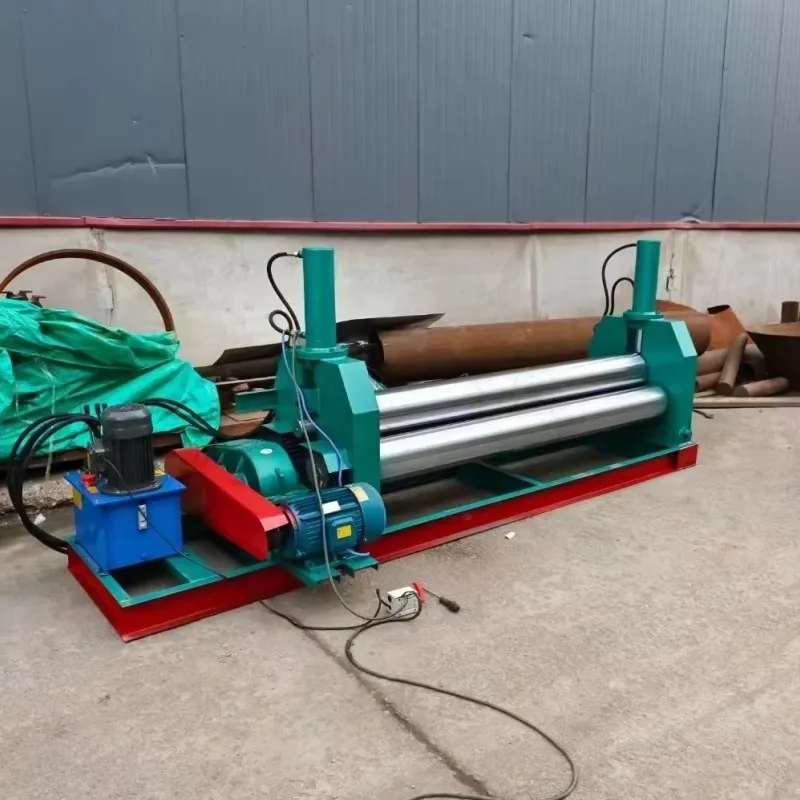 High Precise Hydraulic Type 3 Roll Taper Cone Sheet Forming Rolling Machine Conical Plate Rolling Machine Factory Price