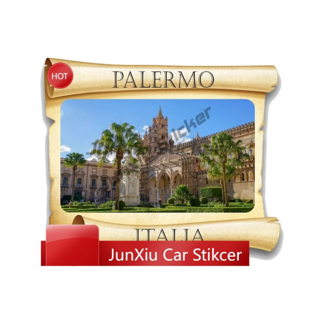 

Palermo Italy Italia Papyrus Sticker Premium Vinyl Decal For Helmet Truck Waterproof Decoration Auto Accessories Exterior Vinyl