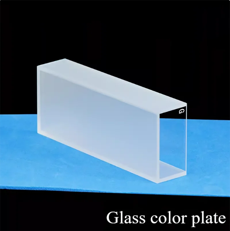 Glass cuvette optical path 100mm two-way light transmission visible high light transmission