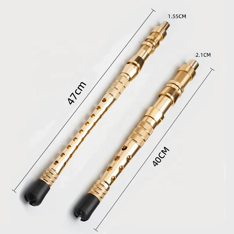 Wholesale DIY metal handle high quality metal golden Aluminum Trolling Fishing Rod Handle for deep sea fishing