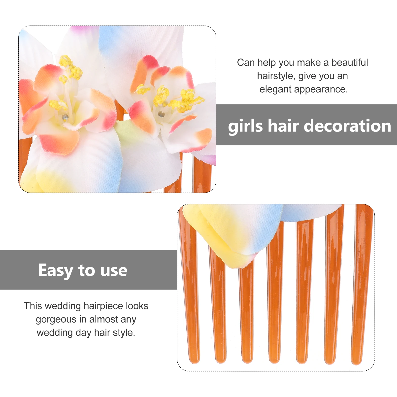 

Pearl Flower Comb Plumeria Hair Accessories Bridesmaid Wedding for Formal Occasions Jewelry Decorative Combs Women Bridal