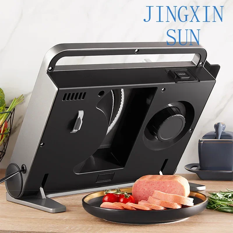 Lamb Roll Slicer, Household Multifunctional Hot Pot Meat Slicer, Electric Toast Slicer, 1-15MM Foldable Design