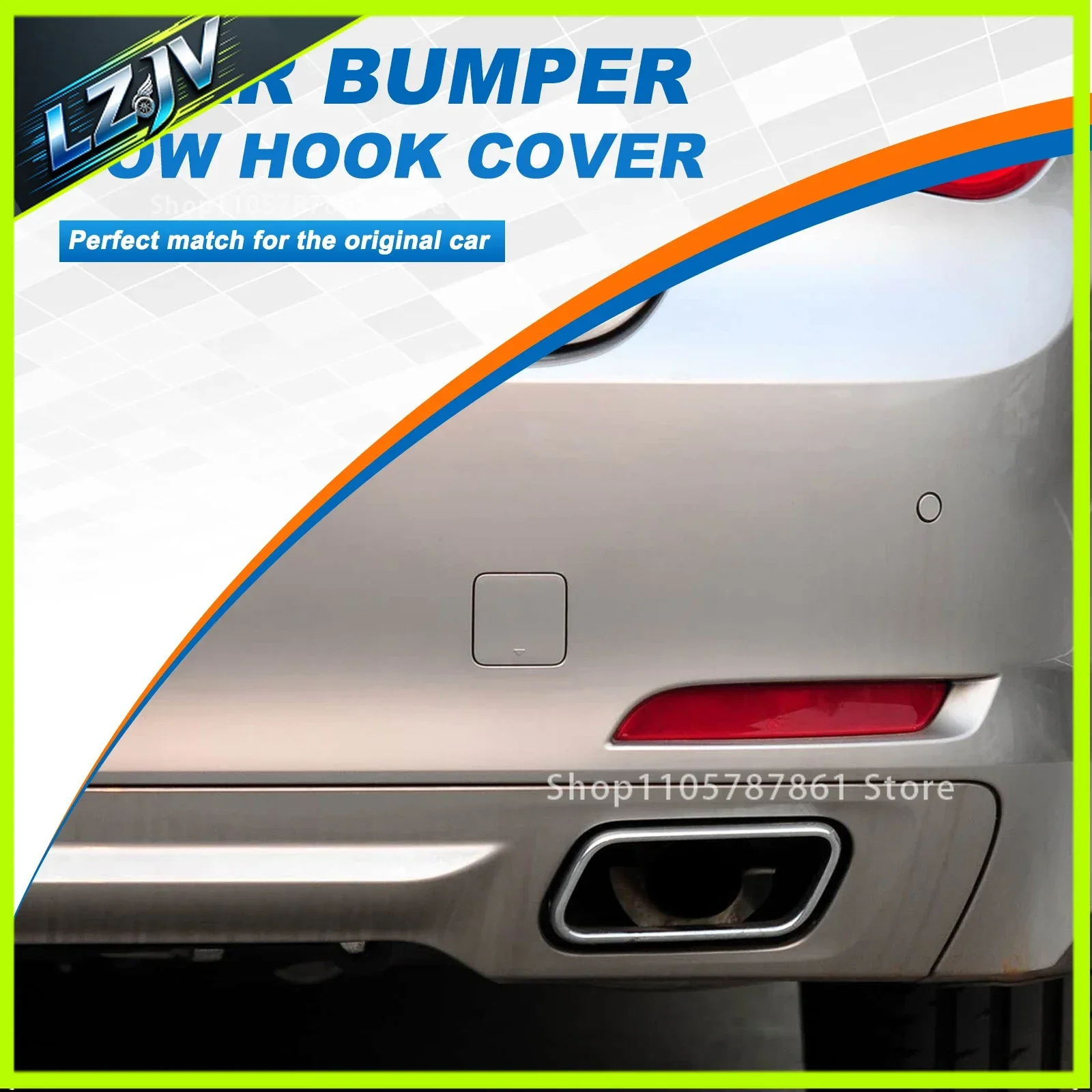 For BMW 7 Series F01 F02 725d 730d 730dX 740dX 730i 740i 730Li 2009 2010 2011 Rear Bumper Tow Hook Cover Cap Eye 51127209925
