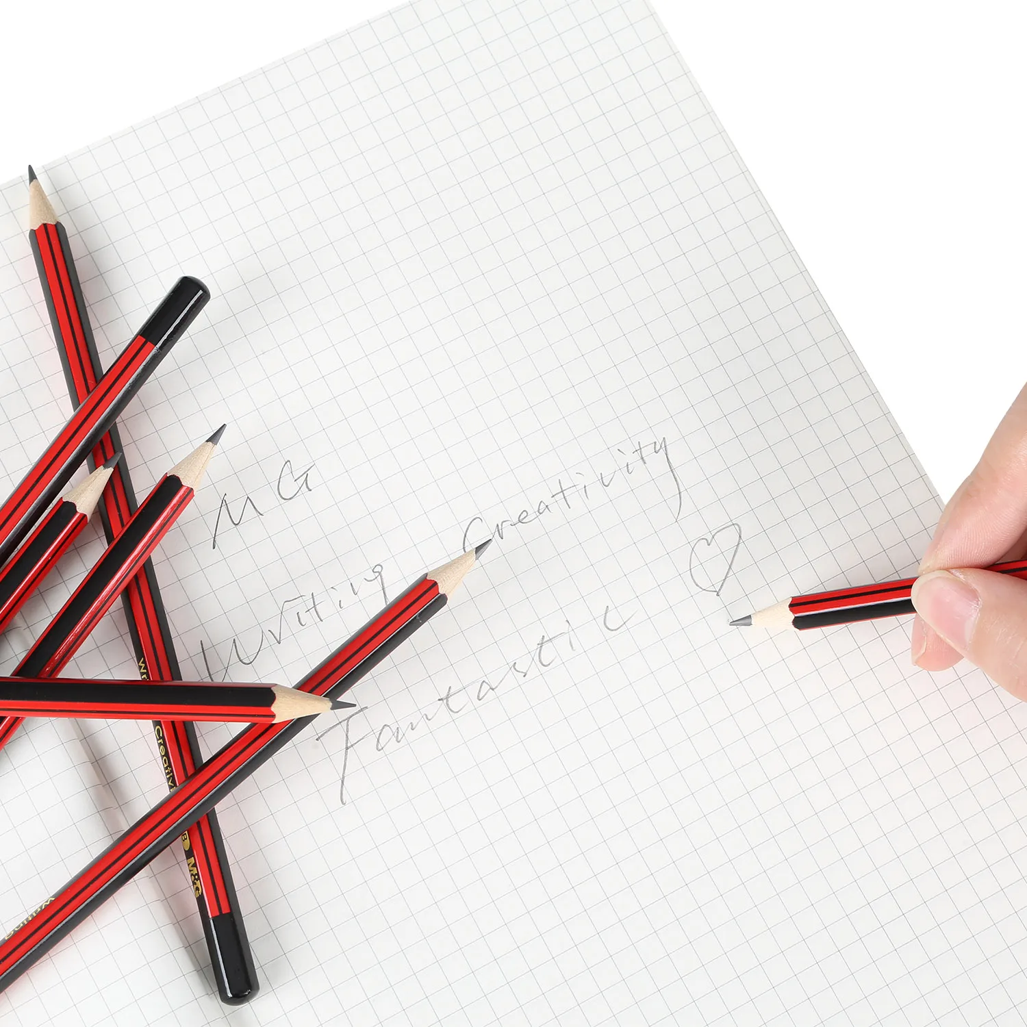 M&g Excellent Design Display Box School Writing Instrument Standard 2B Pencil For Stationery