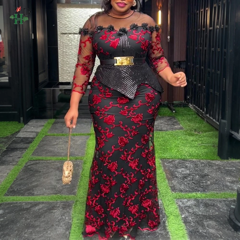 

African Dresses For Woman Turkey Dress Plus Size Maxi Dress Wedding Party Gown Africa Clothing Luxury Elegant Robe 2025 Femme