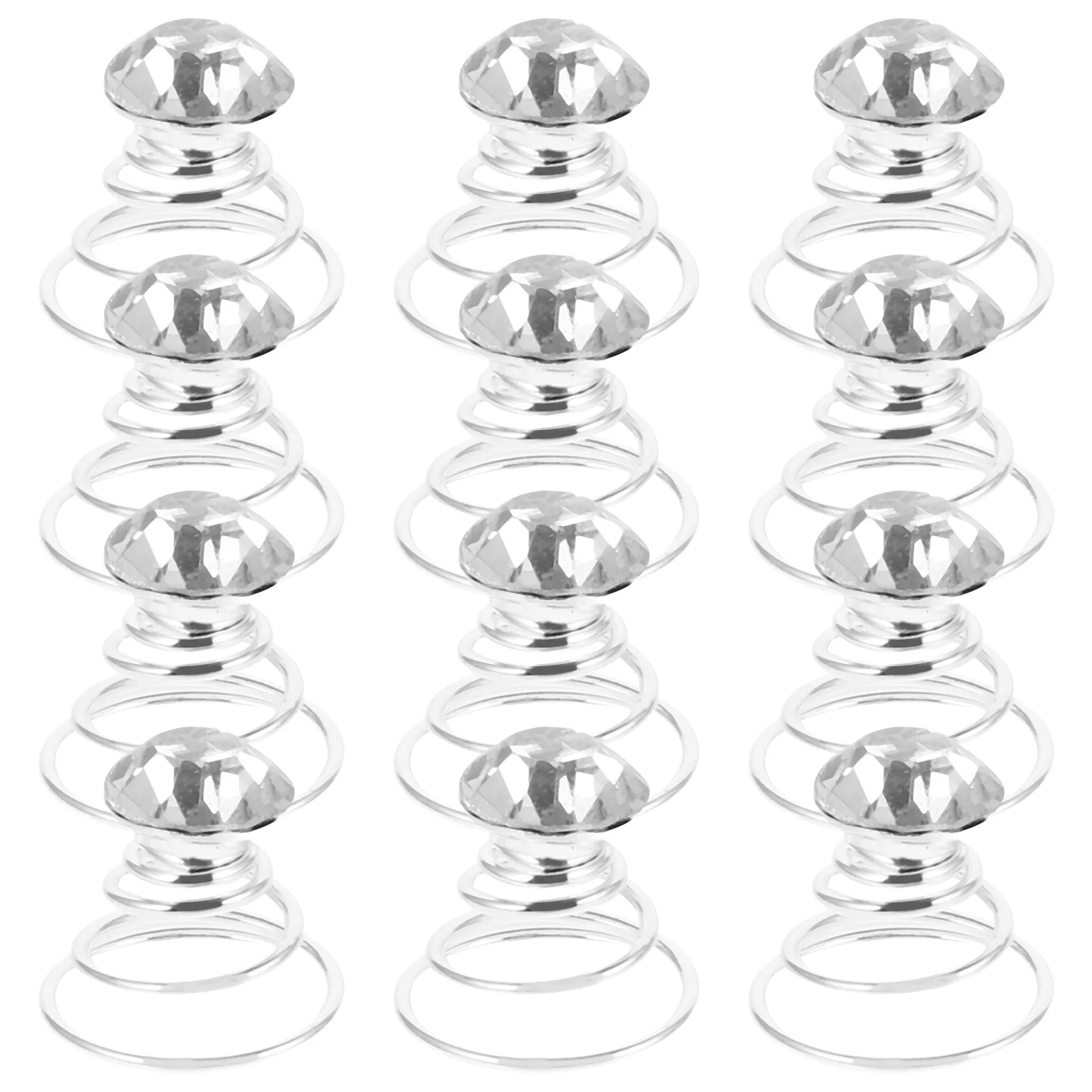 

12 Pcs Swirl Pearl Decor Ladies Spiral Hairpin Ring Coil Wedding Ceremony Decorations Coils